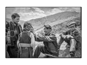 Father and Children, Lhasa, Tibet