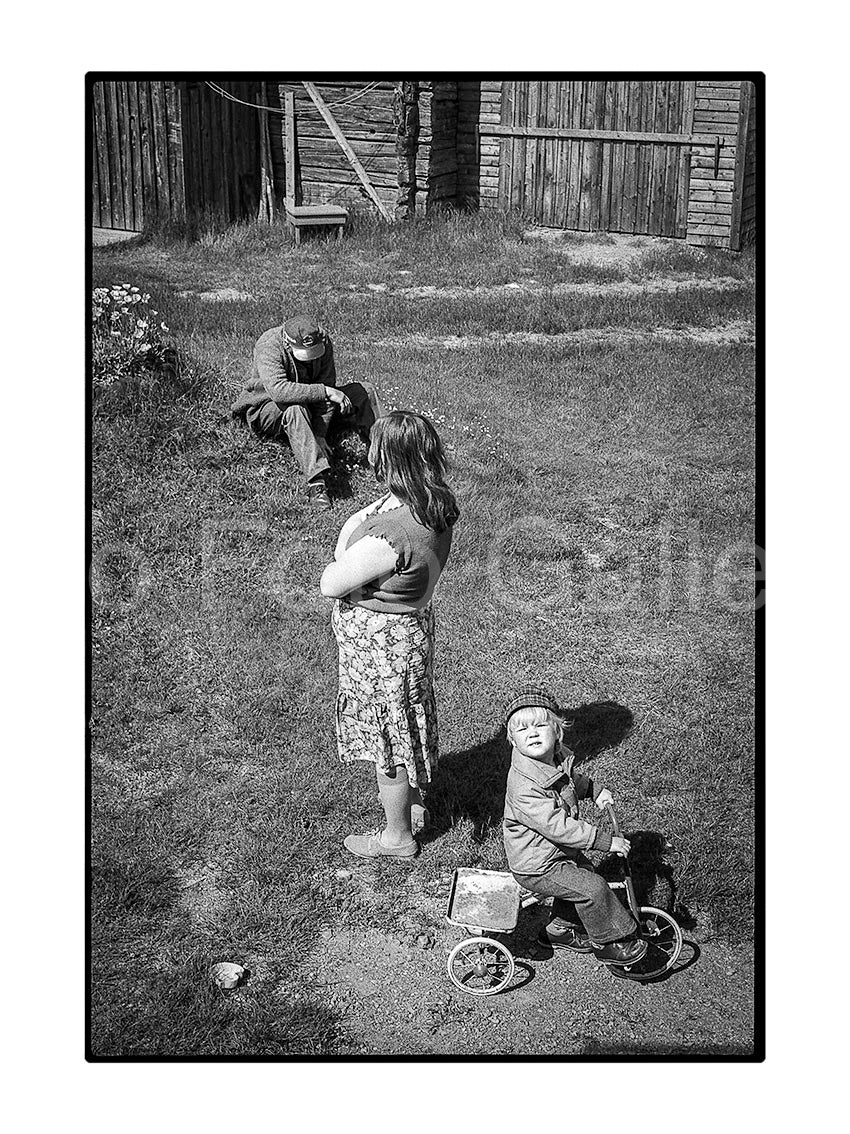 Father, mother and son, Västerbotten