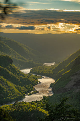 Norway Alta Canyon Golden meanders