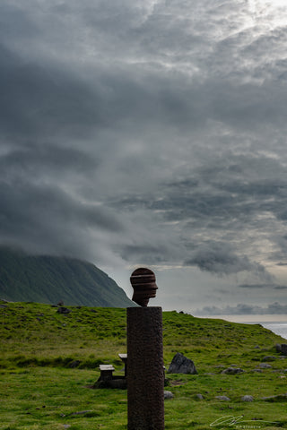 Norway Lofoten Eggum art head Forever