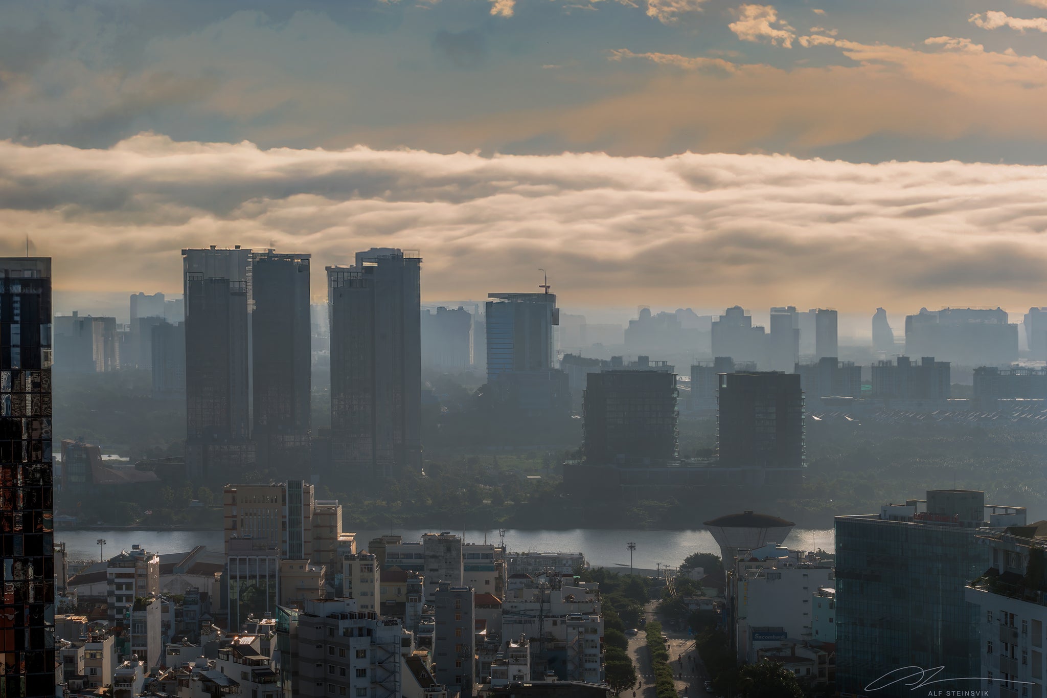 Vietnam Saigon Skyline at dawn