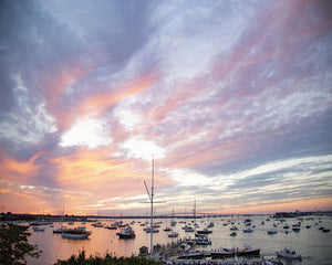 The Golden Sky at Harbour Court (50x40)